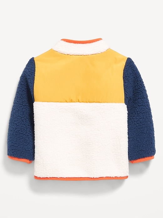 View large product image 2 of 2. Sherpa Zip-Front Jacket for Baby