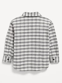 Image number 2 showing, Plaid Flannel Pocket Shirt for Toddler Boys