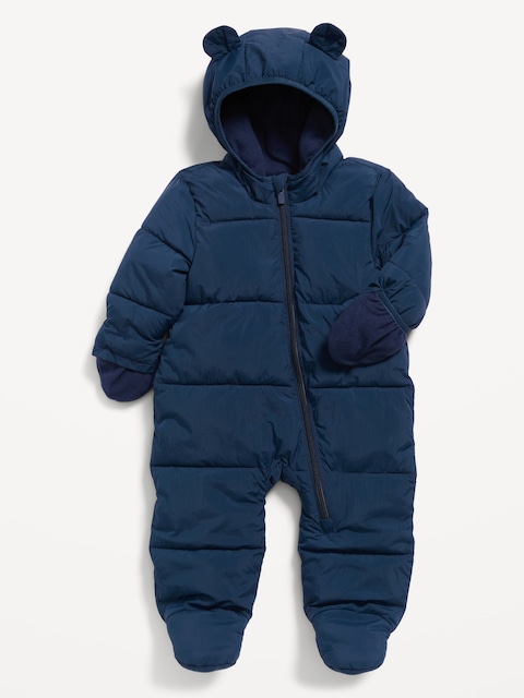 Unisex Water-Resistant Frost Free Puffer Snowsuit for Baby - Obscure Night