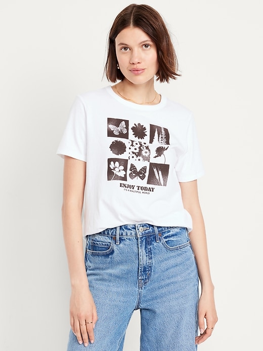 Image number 1 showing, EveryWear Crew-Neck Graphic T-Shirt