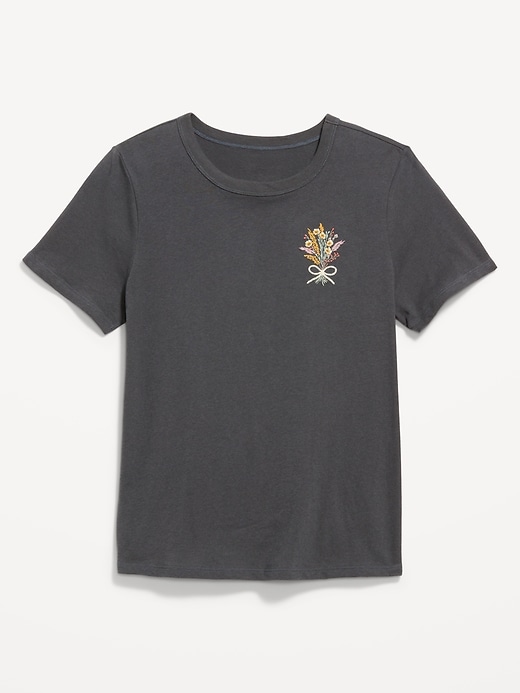 L'image numéro 9 présente T-shirt passe-partout ras du cou à imprimé