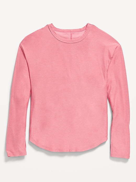 Image number 2 showing, CloudMotion Long-Sleeve Back-Cutout Performance T-Shirt for Girls