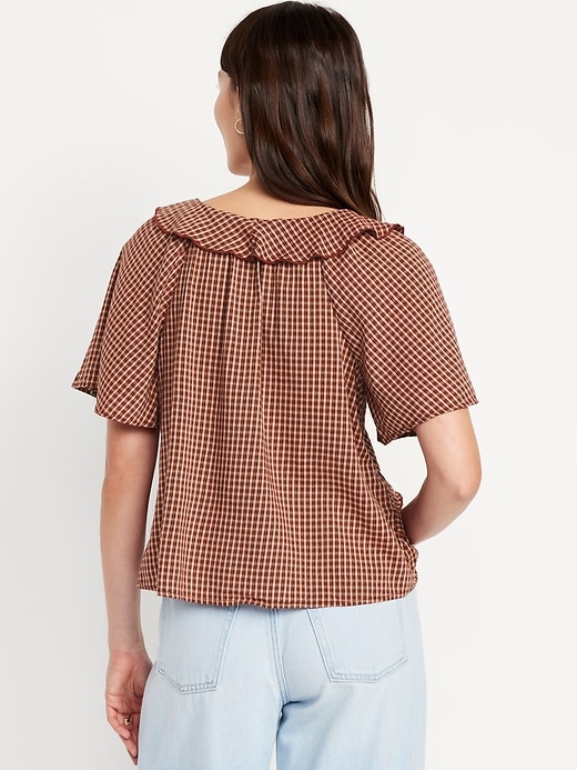 Image number 2 showing, Ruffle V-Neck Top
