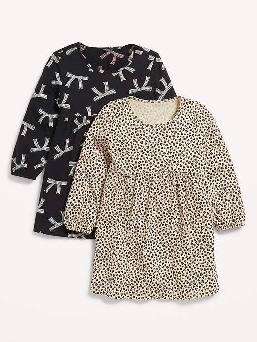 View large product image 1 of 3. Long-Sleeve Fit and Flare Dress 2-Pack for Toddler Girls