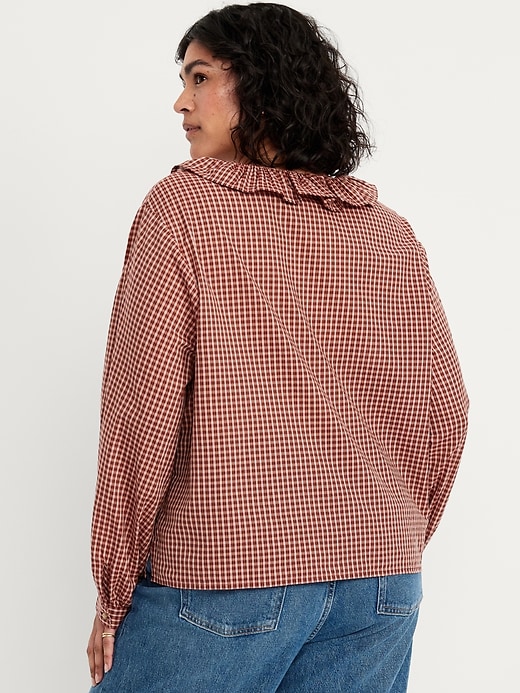 Image number 7 showing, Button-Down Ruffle Shirt