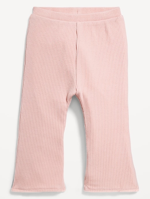 L'image numéro 1 présente Legging côtelé évasé pour toute-petite fille