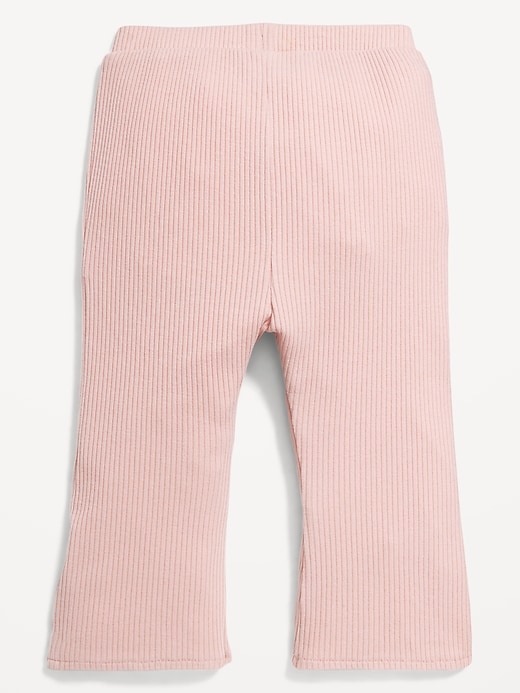 L'image numéro 2 présente Legging côtelé évasé pour toute-petite fille