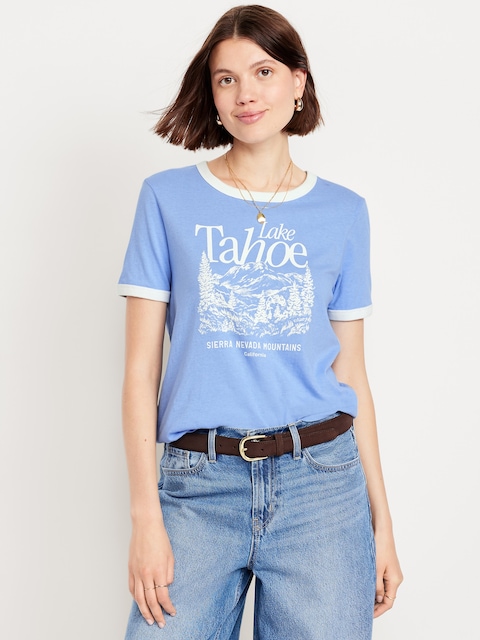 EveryWear Graphic Ringer T-Shirt