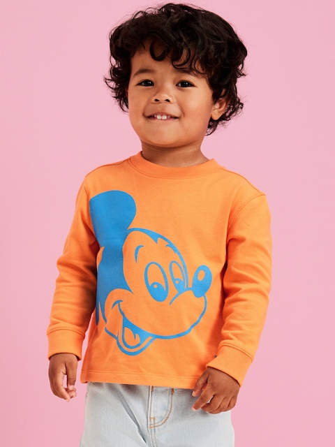Old Navy x Disney© Oversized Long-Sleeve Graphic T-Shirt for Toddler Boys - Orange