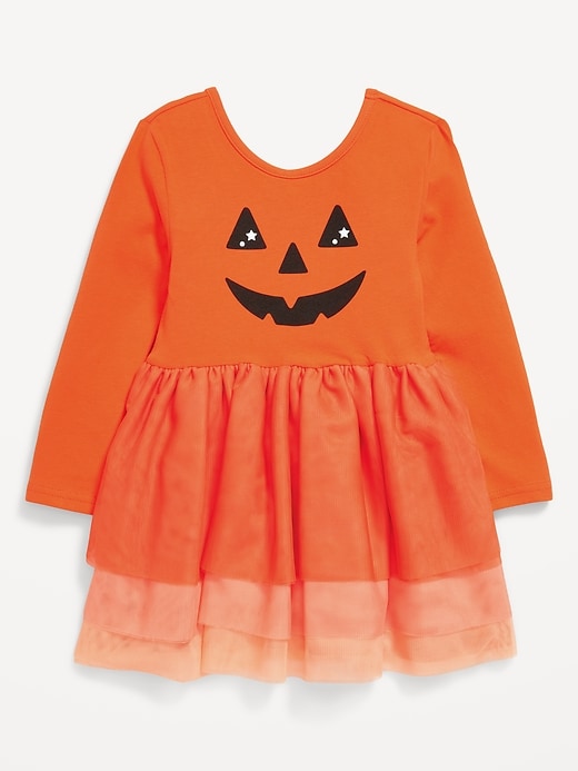 Voir une image plus grande du produit 2 de 2. Robe tutu ajustée et évasée à manches longues pour toute-petite fille