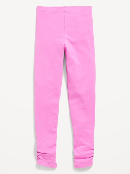 View large product image 1 of 1. High-Waisted Side Ruched Leggings for Girls