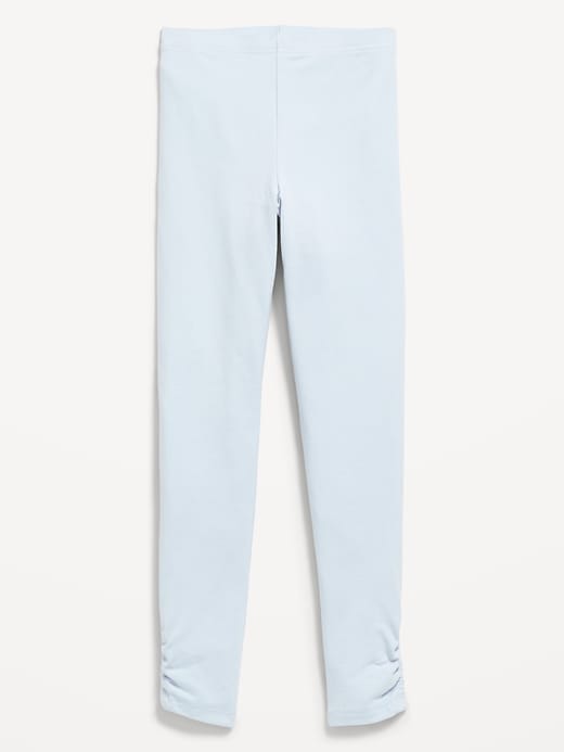 View large product image 1 of 1. High-Waisted Side Ruched Leggings for Girls