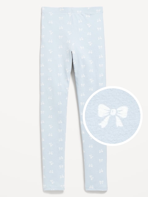 Printed Leggings for Girls - Blue