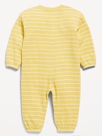 Image number 2 showing, Printed Waffle-Knit Henley One-Piece for Baby