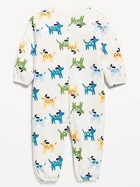 Image number 2 showing, Printed Waffle-Knit Henley One-Piece for Baby