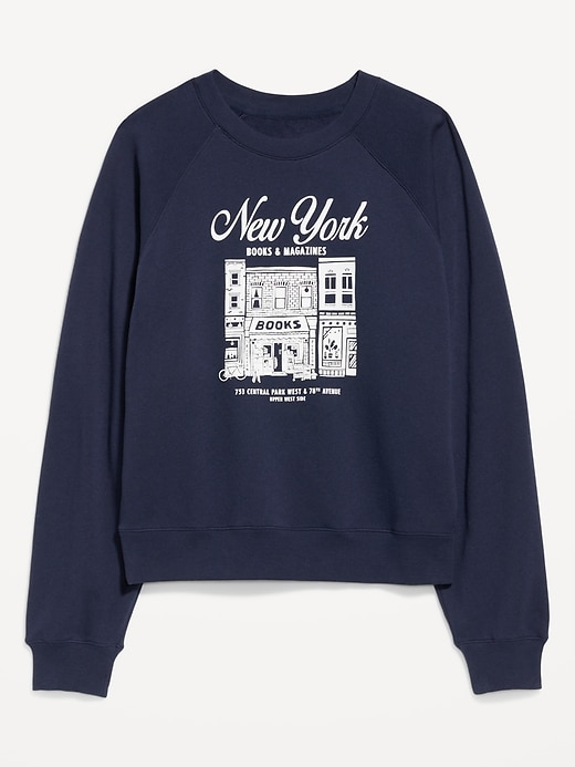 Image number 4 showing, SoComfy Oversized Graphic Raglan Sweatshirt