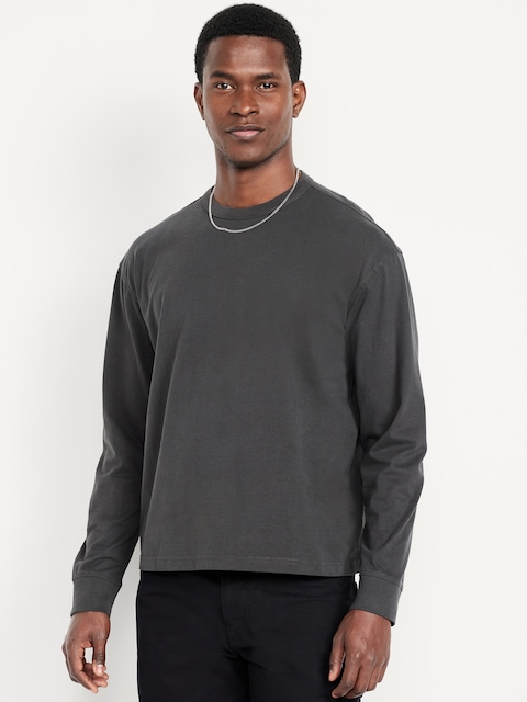 Heavyweight Cropped T-Shirt - Gray