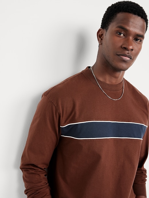 Image number 6 showing, Heavyweight Chest-Stripe T-Shirt