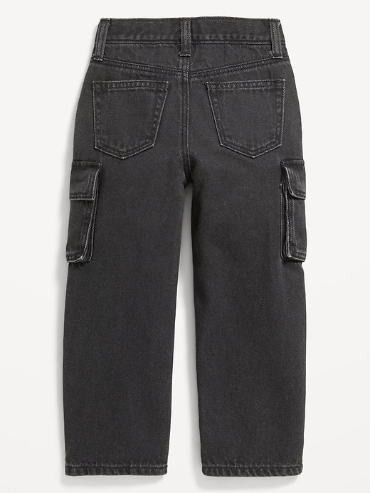 Image number 2 showing, Baggy Barrel-Leg Cargo Jeans for Toddler Boys