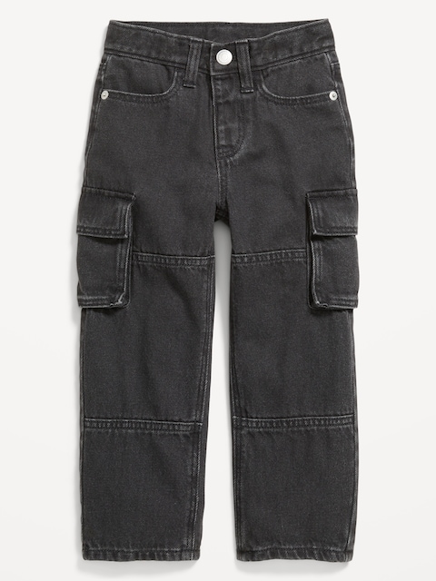 Jean cargo coupe généreuse à jambe baril pour tout-petit garçon