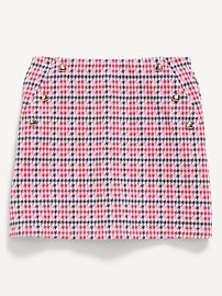 L'image numéro 4 présente Jupe-short de marin en tricot jacquard pour fille