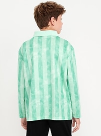 Image number 2 showing, Oversized Long-Sleeve Collared Soccer Top for Boys