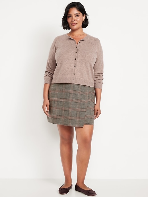Image number 6 showing, High-Waisted Wrap-Front Mini Skirt
