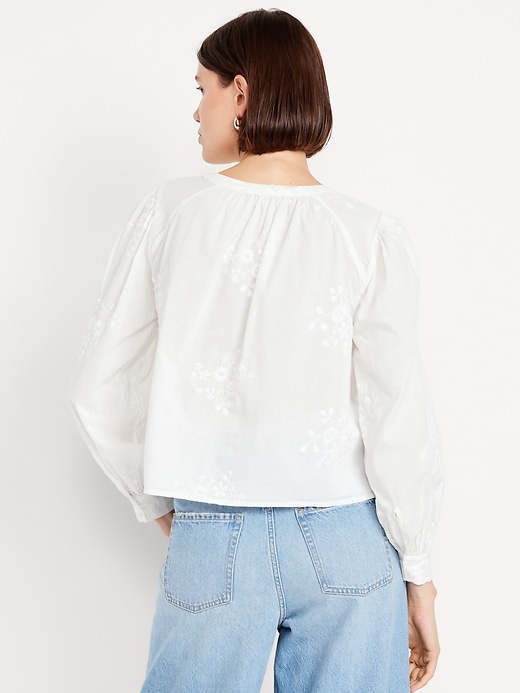 Image number 2 showing, Button-Down Embroidered Top
