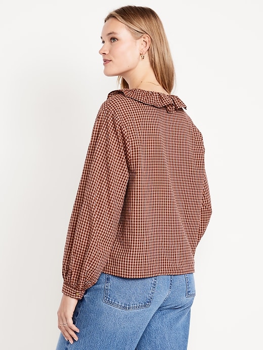 Image number 5 showing, Button-Down Ruffle Shirt
