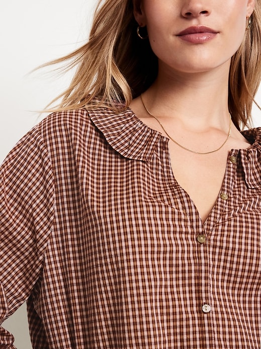 Image number 3 showing, Button-Down Ruffle Shirt