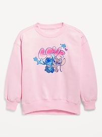 View large product image 3 of 4. Disney© Lilo & Stitch Oversized Graphic Tunic Sweatshirt for Girls