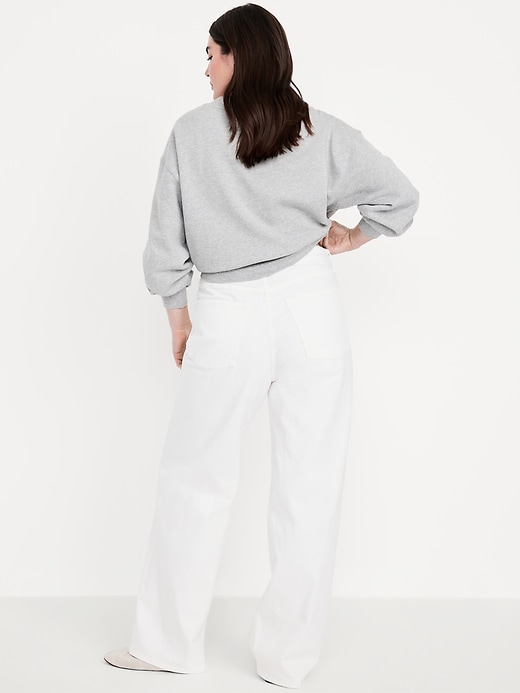 Image number 5 showing, Extra High-Waisted Wide-Leg Jeans