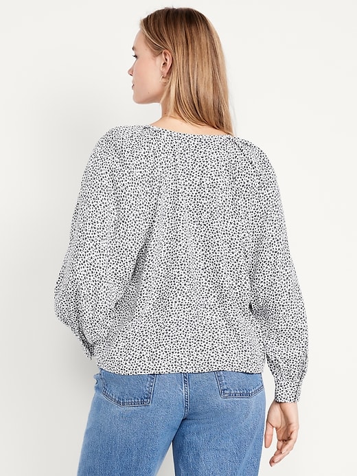 Image number 6 showing, Crepe Button-Down Top