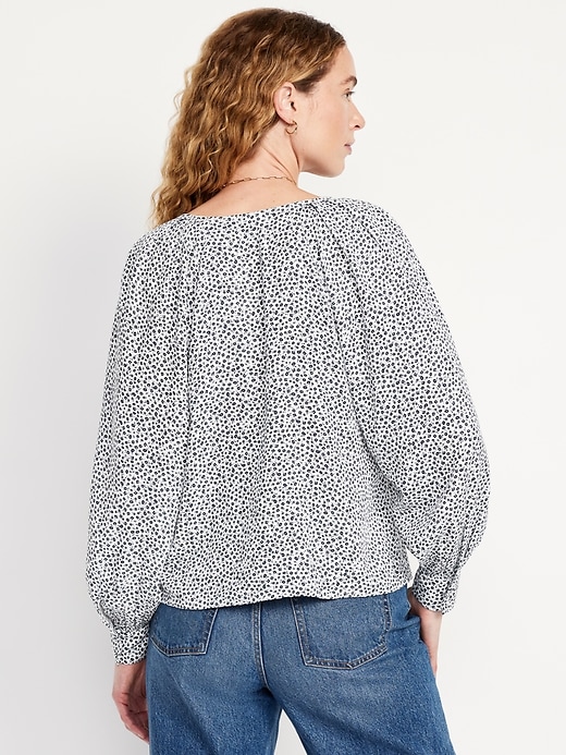 Image number 2 showing, Crepe Button-Down Top