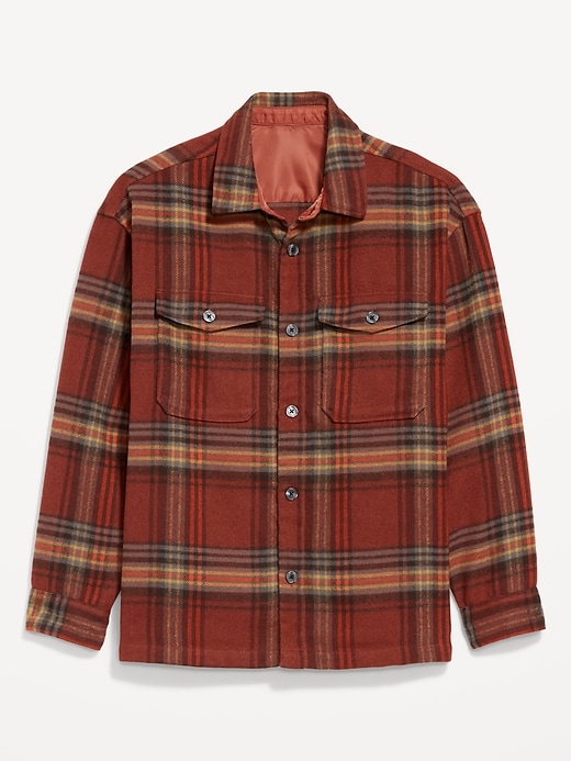 Image number 4 showing, Oversized Heavyweight Plaid Flannel Shirt