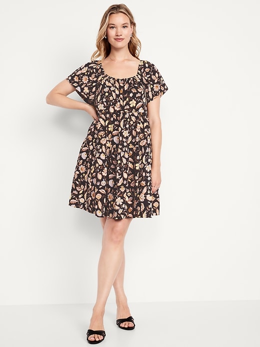 Image number 4 showing, Mini Floral Swing Dress