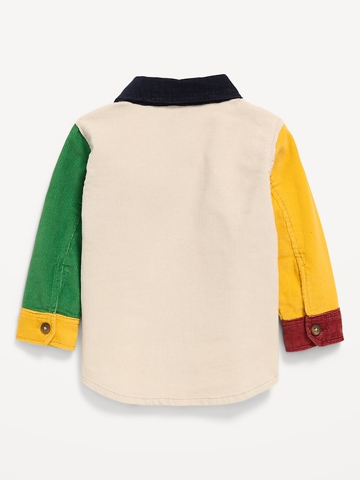 Image number 2 showing, Long-Sleeve Color-Block Corduroy Shirt for Baby