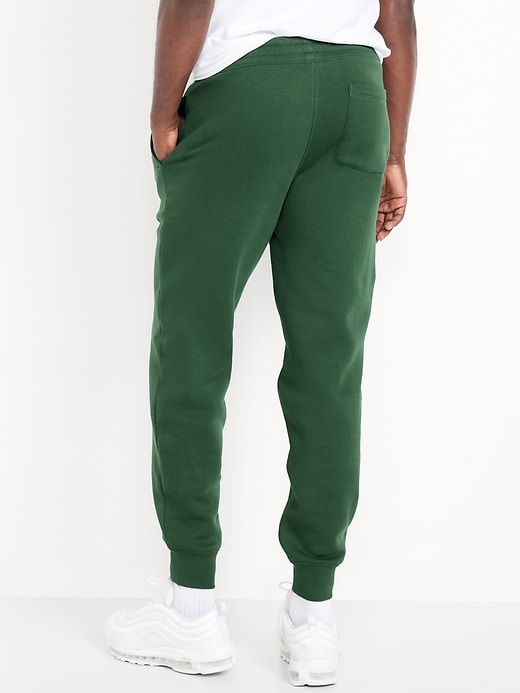 L'image numéro 7 présente Pantalon de jogging effilé en coton ouaté à logo