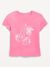 Image number 1 showing, Short-Sleeve Graphic T-Shirt for Girls