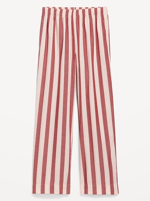 Image number 4 showing, High-Waisted Poplin Pajama Pant
