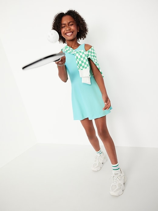 View large product image 1 of 6. PowerSoft Sleeveless Ribbed Athletic Dress for Girls