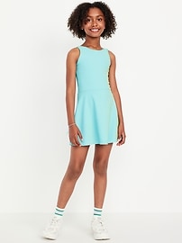 View large product image 3 of 6. PowerSoft Sleeveless Ribbed Athletic Dress for Girls