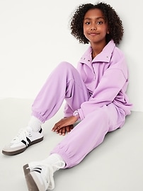 View large product image 3 of 4. Favorite Fleece High-Waisted Jogger Sweatpants for Girls