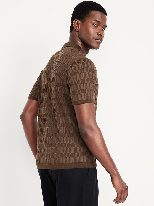 Image number 6 showing, Short-Sleeve Sweater-Knit Polo