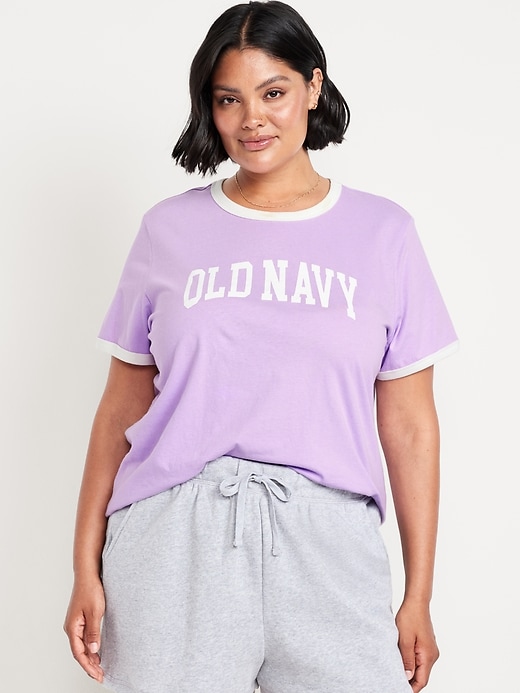 Image number 7 showing, EveryWear Logo-Graphic Ringer T-Shirt