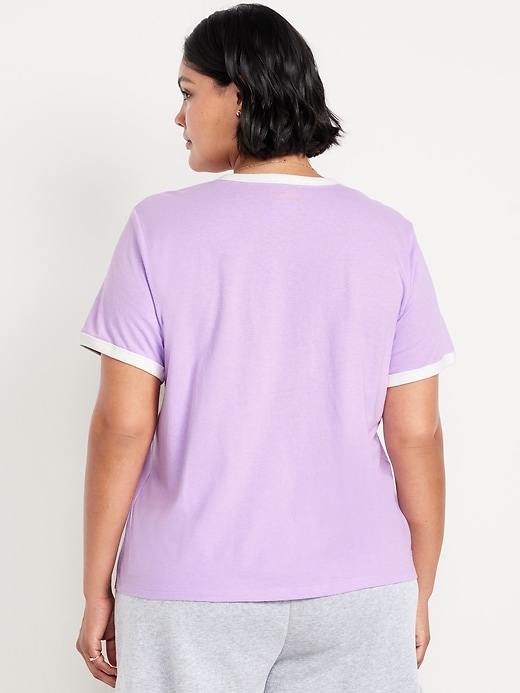 Image number 8 showing, EveryWear Logo-Graphic Ringer T-Shirt
