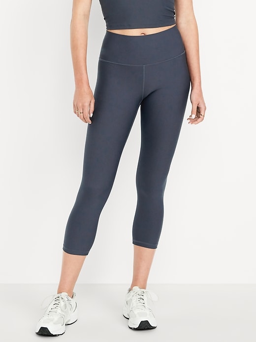 Image number 1 showing, High-Waisted PowerSoft Crop Leggings