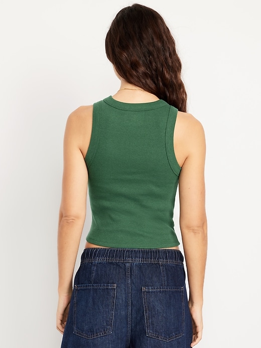 L'image numéro 2 présente Camisole courte moulante