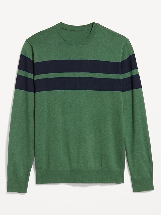 Image number 4 showing, Chest-Stripe Crew-Neck Sweater