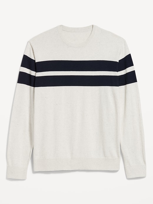 Image number 4 showing, Chest-Stripe Crew-Neck Sweater